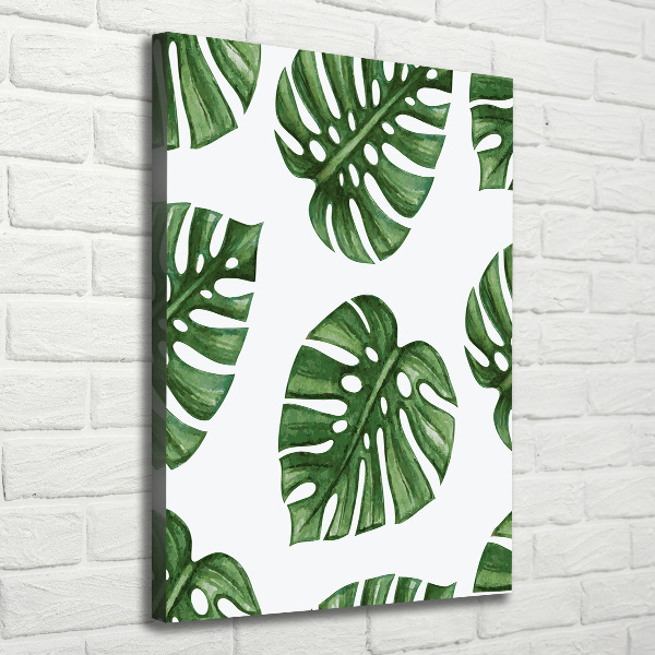 Quadro foto su tela verticale Monstera