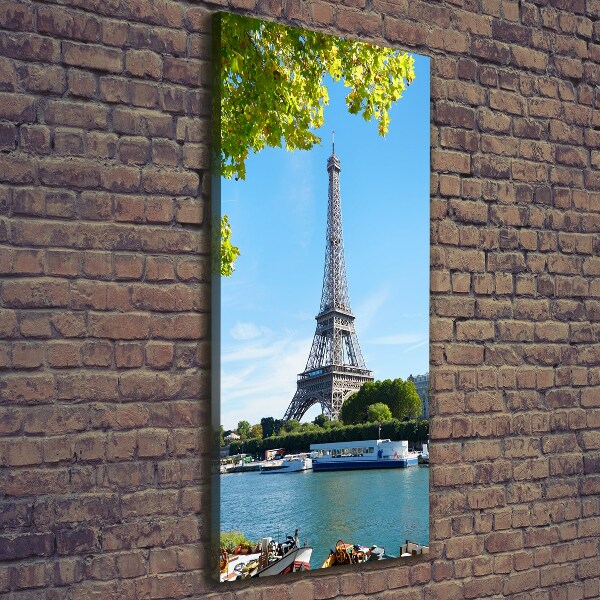 Quadro su tela canvas verticale Torre Eiffel Parigi