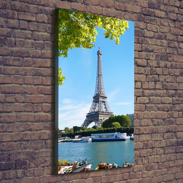 Quadro su tela canvas verticale Torre Eiffel Parigi