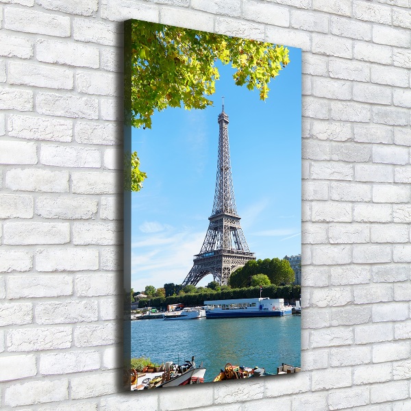 Quadro su tela canvas verticale Torre Eiffel Parigi