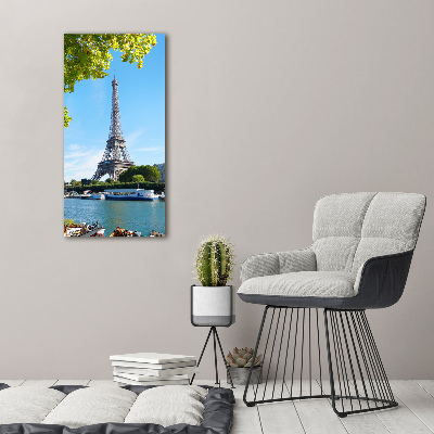 Quadro su tela canvas verticale Torre Eiffel Parigi