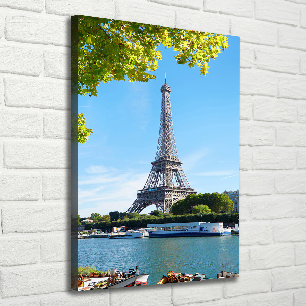 Quadro su tela canvas verticale Torre Eiffel Parigi