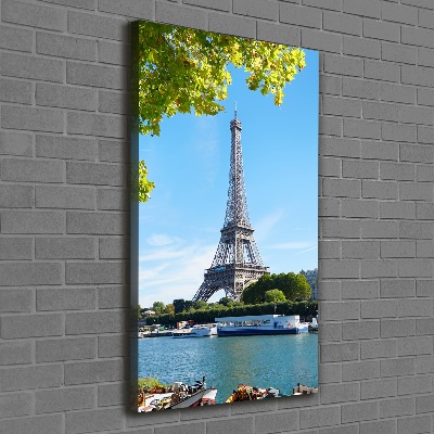Quadro su tela canvas verticale Torre Eiffel Parigi