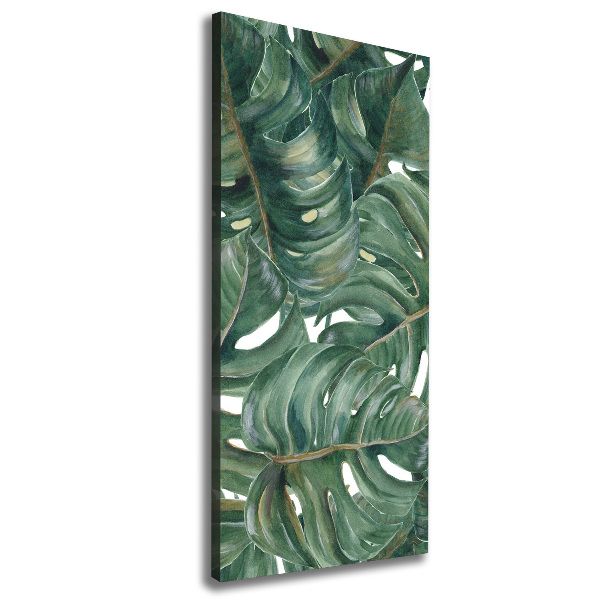 Stampa quadro su tela verticale Monstera