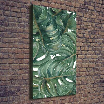 Stampa quadro su tela verticale Monstera