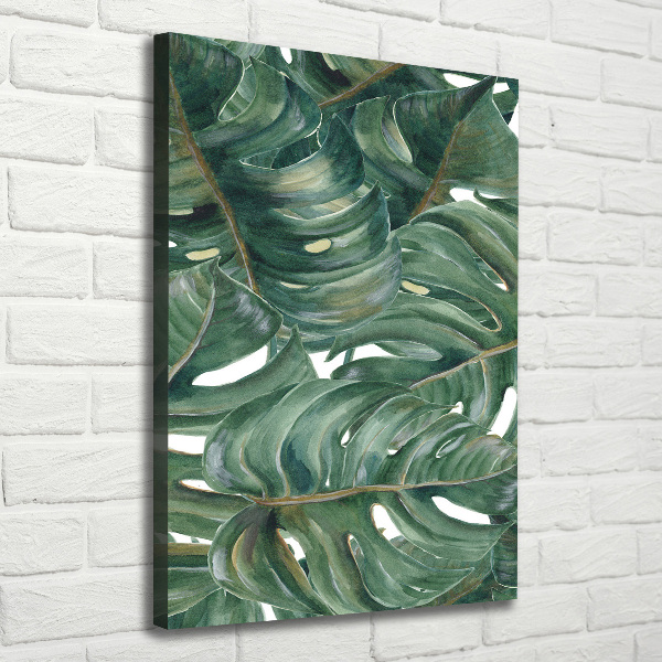 Stampa quadro su tela verticale Monstera