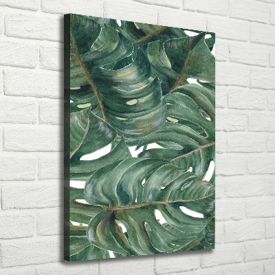 Stampa quadro su tela verticale Monstera