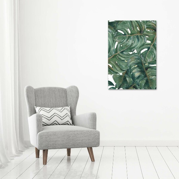 Stampa quadro su tela verticale Monstera