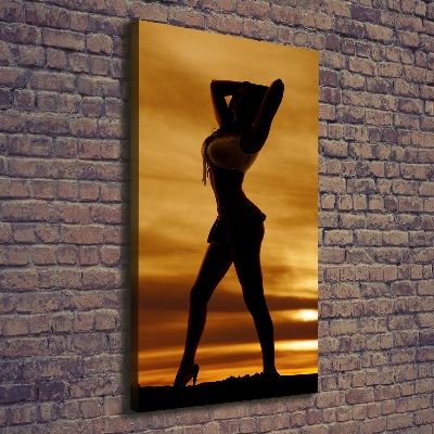 Quadro foto su tela verticale Gonna corta