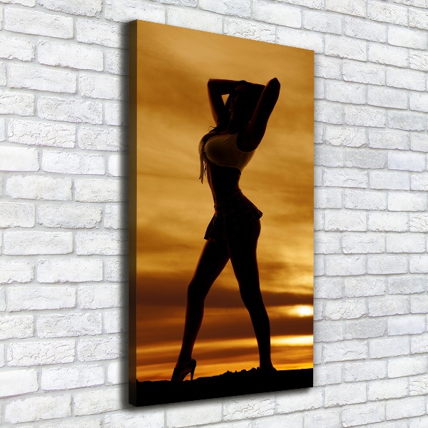 Quadro foto su tela verticale Gonna corta