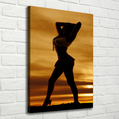 Quadro foto su tela verticale Gonna corta