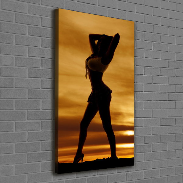 Quadro foto su tela verticale Gonna corta