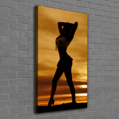 Quadro foto su tela verticale Gonna corta