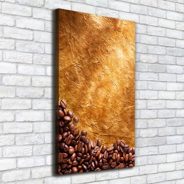 Quadro foto su tela verticale Chicchi di caffè