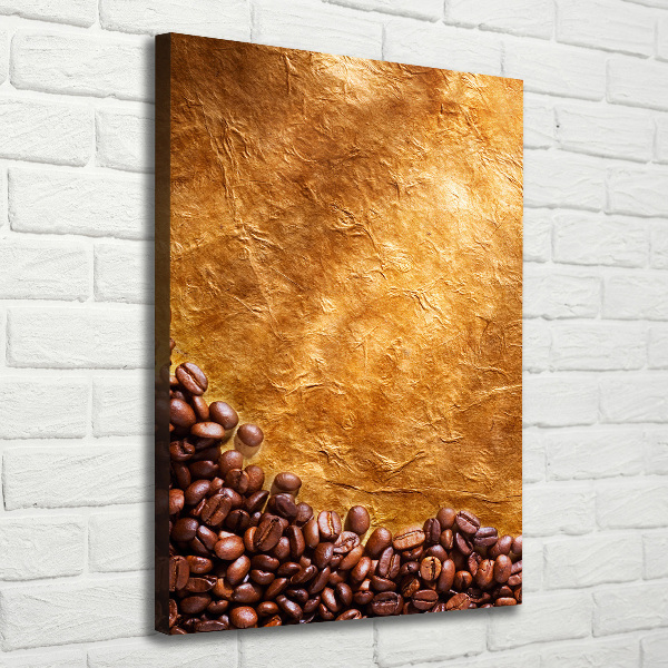 Quadro foto su tela verticale Chicchi di caffè