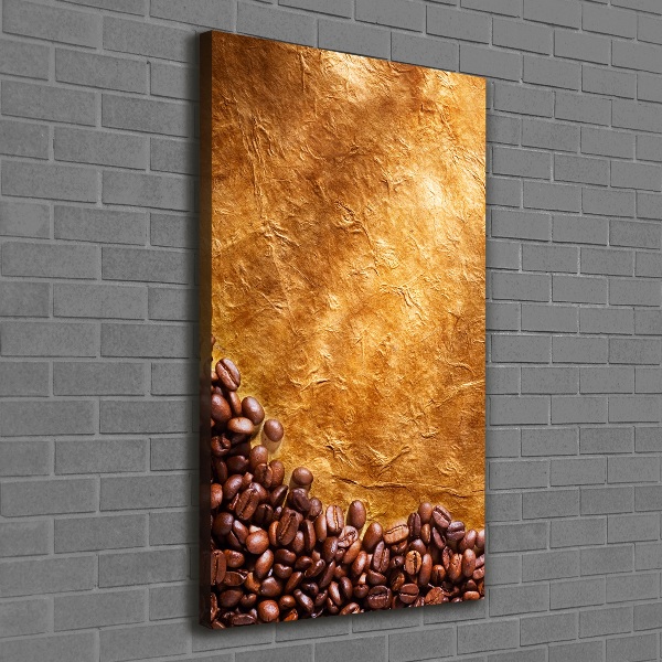 Quadro foto su tela verticale Chicchi di caffè