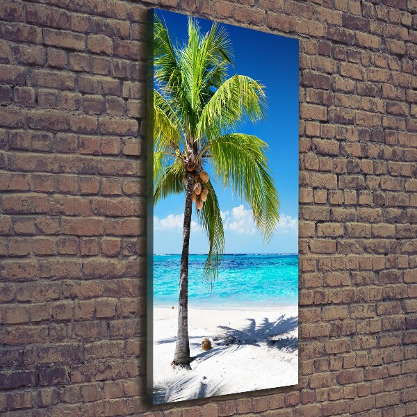 Quadro su tela canvas verticale Spiaggia tropicale