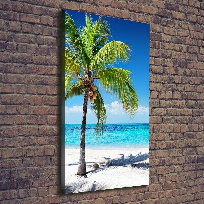 Quadro su tela canvas verticale Spiaggia tropicale
