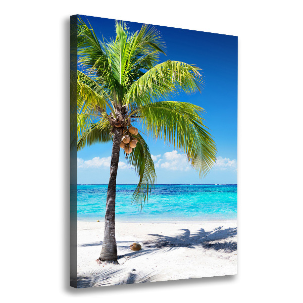 Quadro su tela canvas verticale Spiaggia tropicale