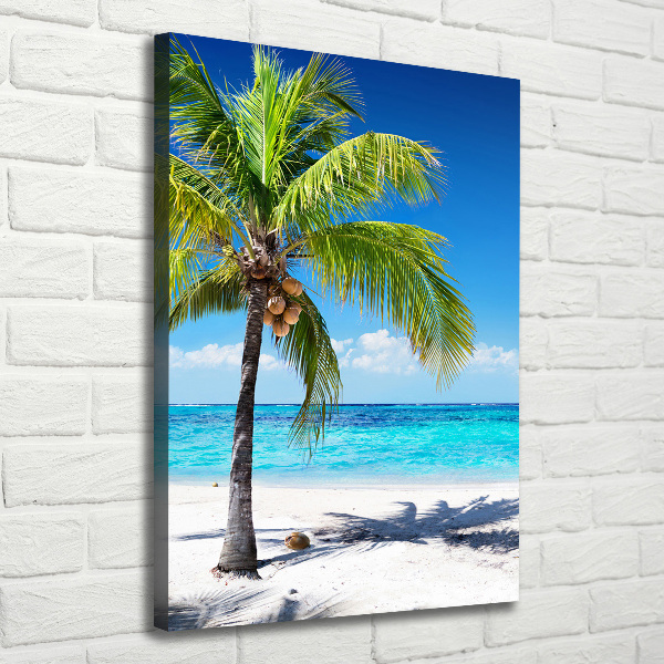 Quadro su tela canvas verticale Spiaggia tropicale