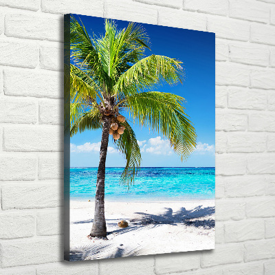 Quadro su tela canvas verticale Spiaggia tropicale