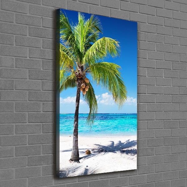 Quadro su tela canvas verticale Spiaggia tropicale