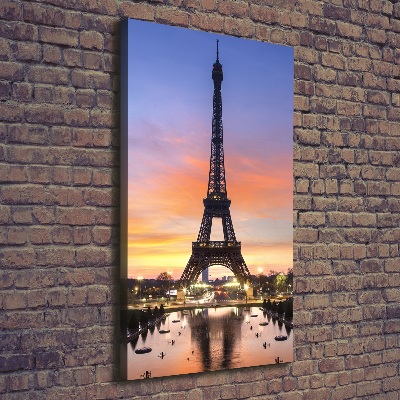 Stampa quadro su tela verticale Torre Eiffel Parigi