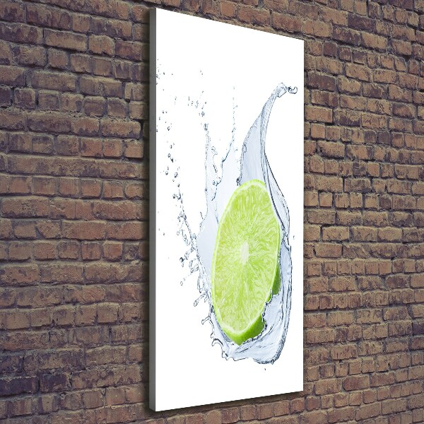 Quadro su tela canvas verticale Lime
