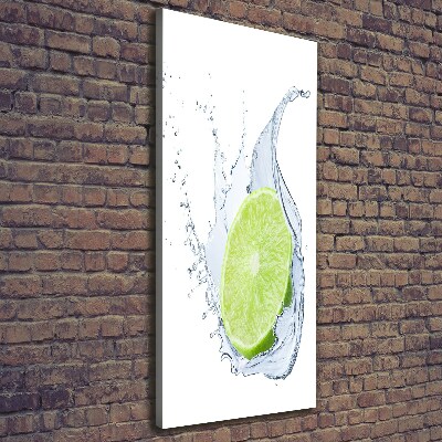 Quadro su tela canvas verticale Lime