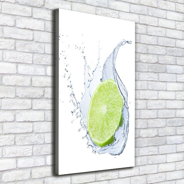 Quadro su tela canvas verticale Lime