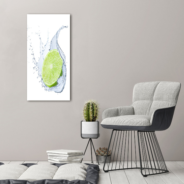 Quadro su tela canvas verticale Lime