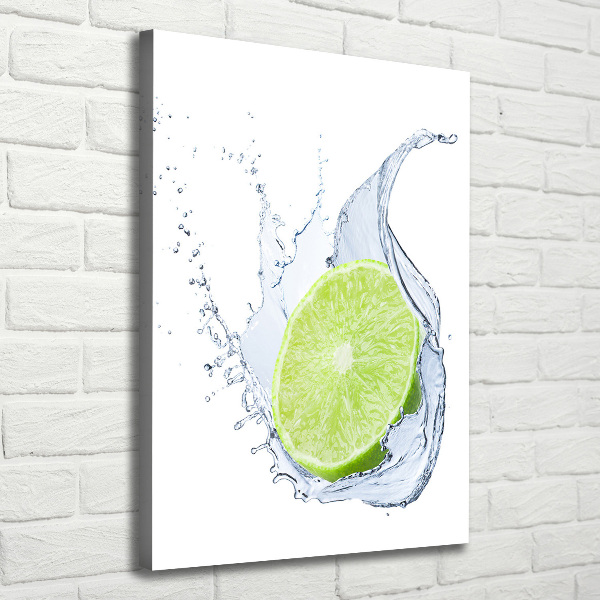 Quadro su tela canvas verticale Lime