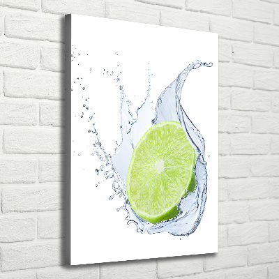 Quadro su tela canvas verticale Lime