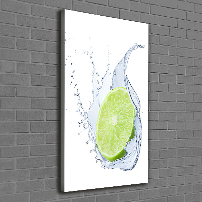 Quadro su tela canvas verticale Lime