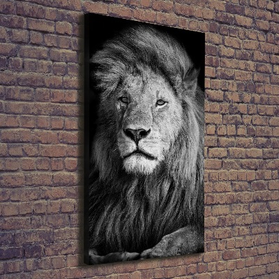 Quadro su tela canvas verticale Ritratto di un leone