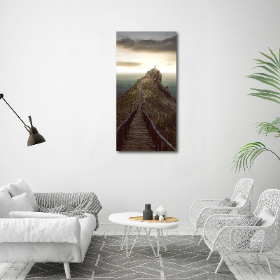 Quadro su tela canvas verticale Sentiero sulla roccia