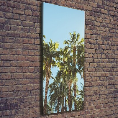 Stampa quadro su tela verticale Palme