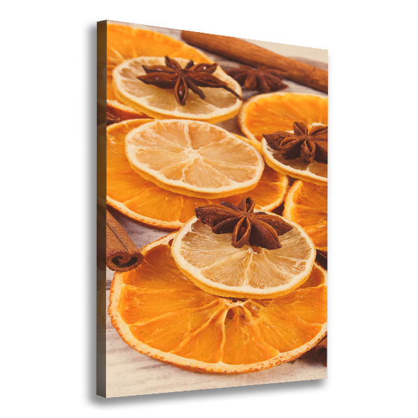 Quadro foto su tela verticale Il profumo del Natale