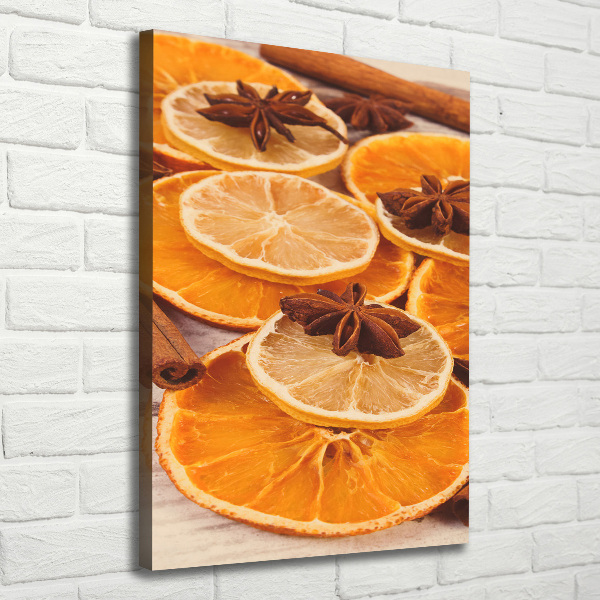 Quadro foto su tela verticale Il profumo del Natale