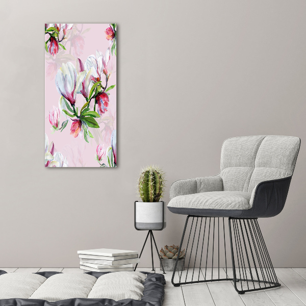 Stampa quadro su tela verticale Magnolia