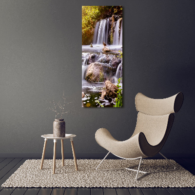 Quadro su tela canvas verticale Cascata