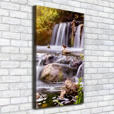 Quadro su tela canvas verticale Cascata