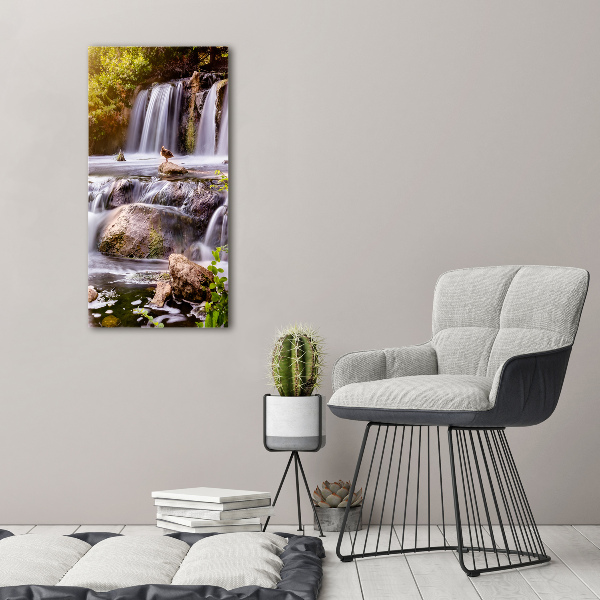 Quadro su tela canvas verticale Cascata