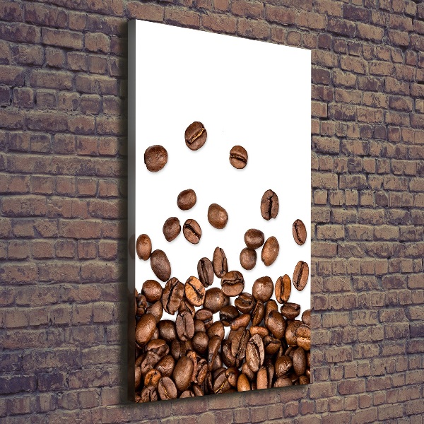 Quadro foto su tela verticale Chicchi di caffè