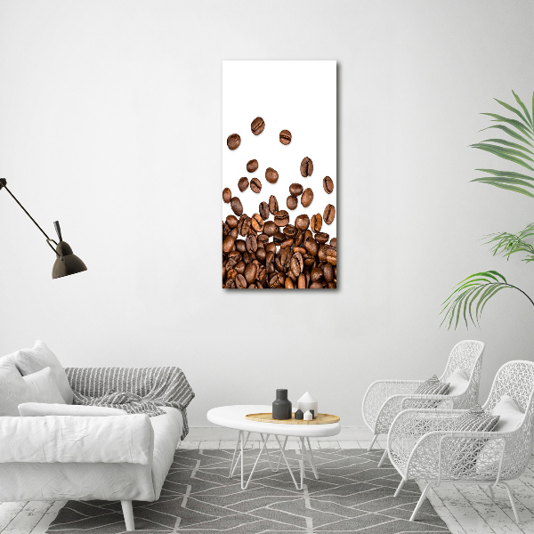 Quadro foto su tela verticale Chicchi di caffè