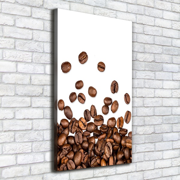 Quadro foto su tela verticale Chicchi di caffè