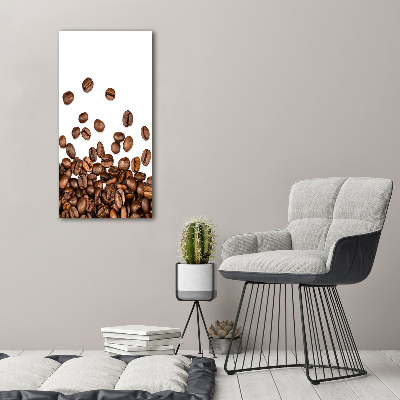 Quadro foto su tela verticale Chicchi di caffè