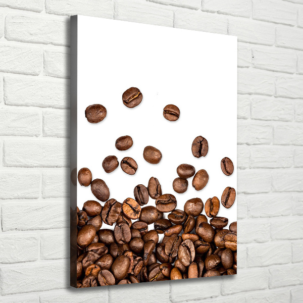 Quadro foto su tela verticale Chicchi di caffè