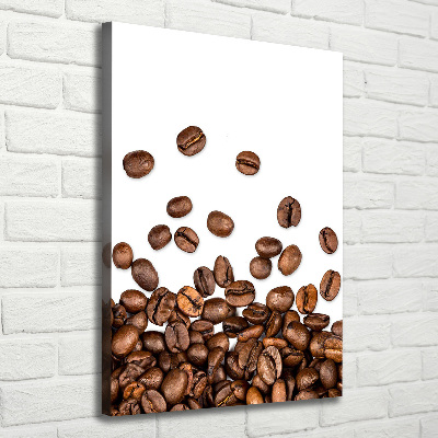 Quadro foto su tela verticale Chicchi di caffè