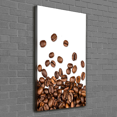 Quadro foto su tela verticale Chicchi di caffè